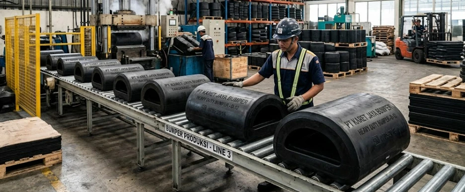 Rubber Bumper Manufacturer untuk Kebutuhan Perlindungan Industri