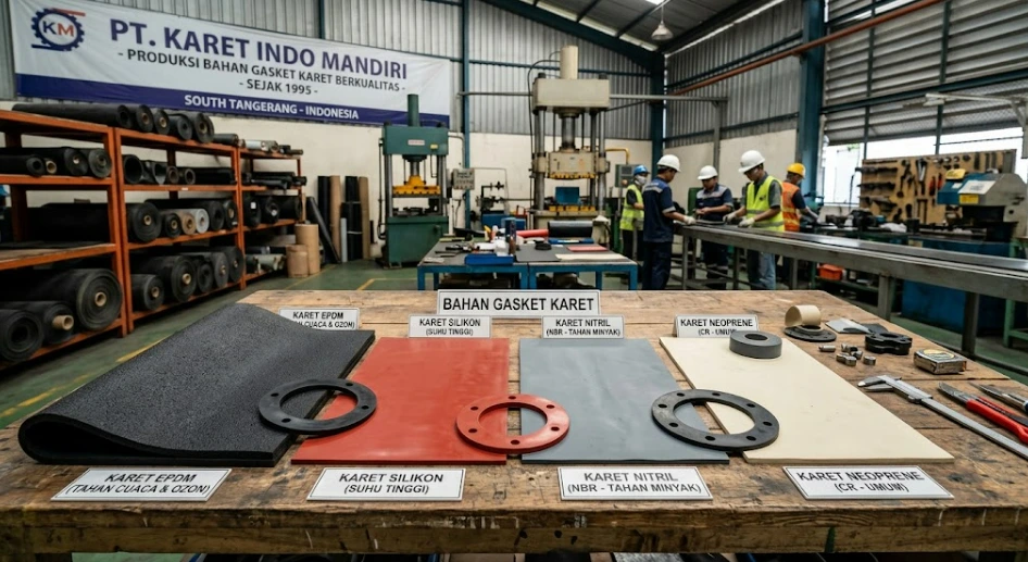 Rubber Gasket Material untuk Kebutuhan Penyegelan Industri