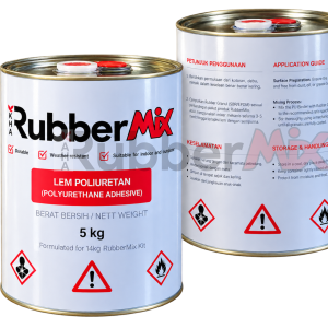 RubberMix Lem Poliuretan Binder 3.4 kg - Perekat Granul Karet SBR EPDM
